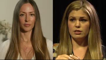 Chanelle McAuliffe (à esqu.) e Belle Gibson (à dir.) - Reprodução/Vídeo