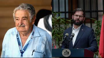 Pepe Mujica recebeu Gabriel Boric em sua casa - Getty Images