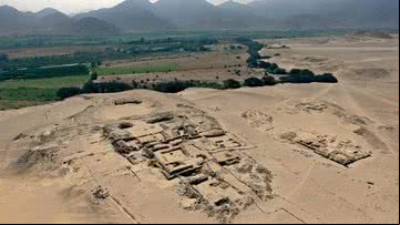 Zona arqueológica de Caral, no Peru - Divulgação/Ministério da Cultura do Peru