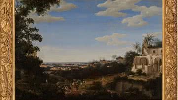 Quadro 'Vista de Olinda, Brasil, com ruínas da Igreja dos Jesuítas', de Frans Post - Divulgação/Sotheby's