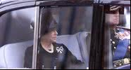 Rainha Elizabeth II e seu então marido príncipe Philip no funeral da Rainha Mãe, Elizabeth, em 2002 - Getty Images