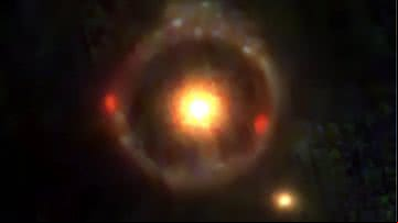 Registro da galáxia JWST-ER1 - Reprodução / Van Dokkum et al