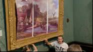 Ativistas do grupo 'Just Stop Oil' no National Gallery - Reprodução/Vídeo