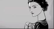 Ilustração de Gabrielle Chanel - Openthedoor estúdio de animação (todos os direitos reservados)